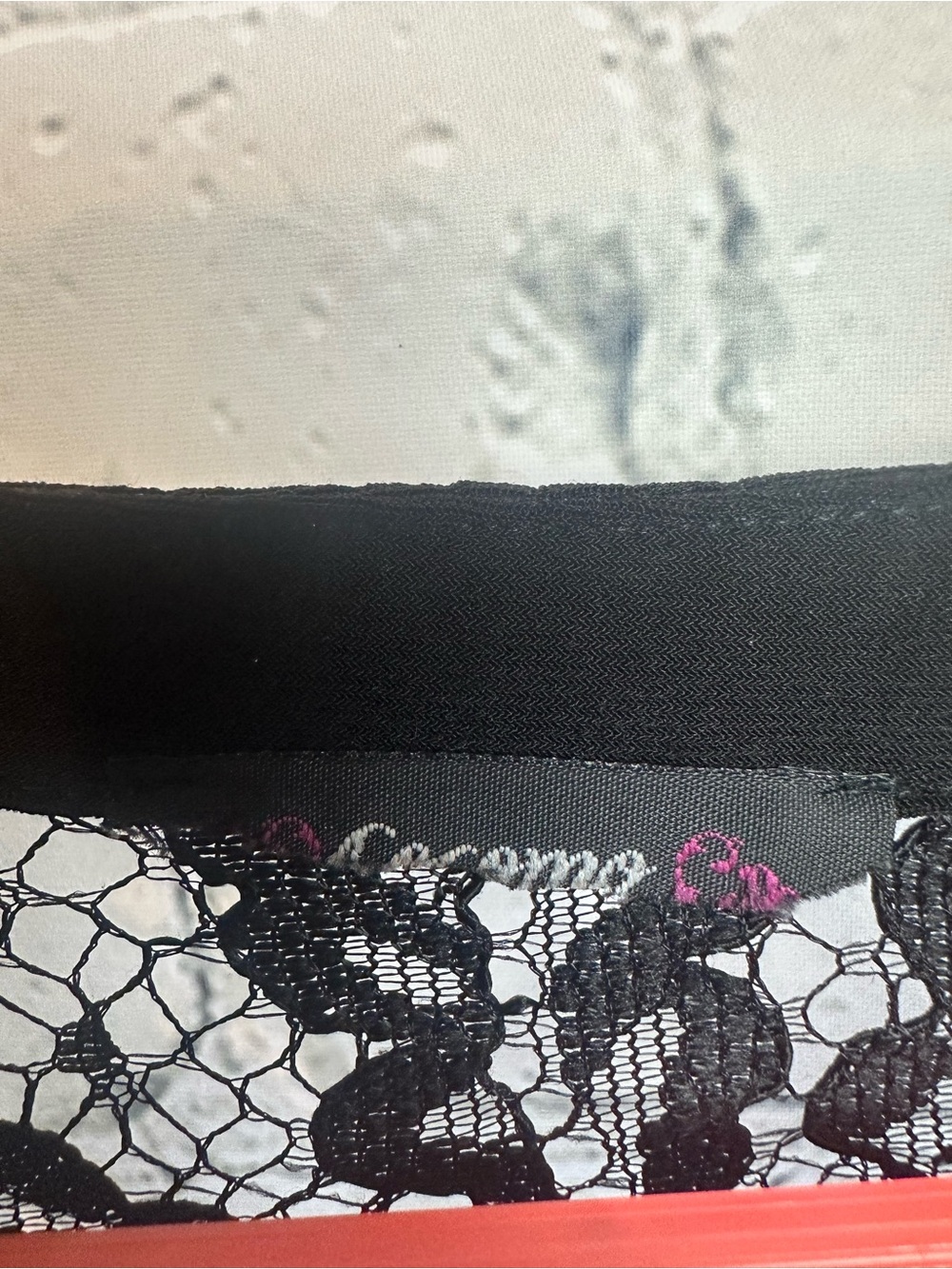Cocomo Black Lace Yoke Pintuck Blouse with Pearl Buttons - Picture 4 of 4